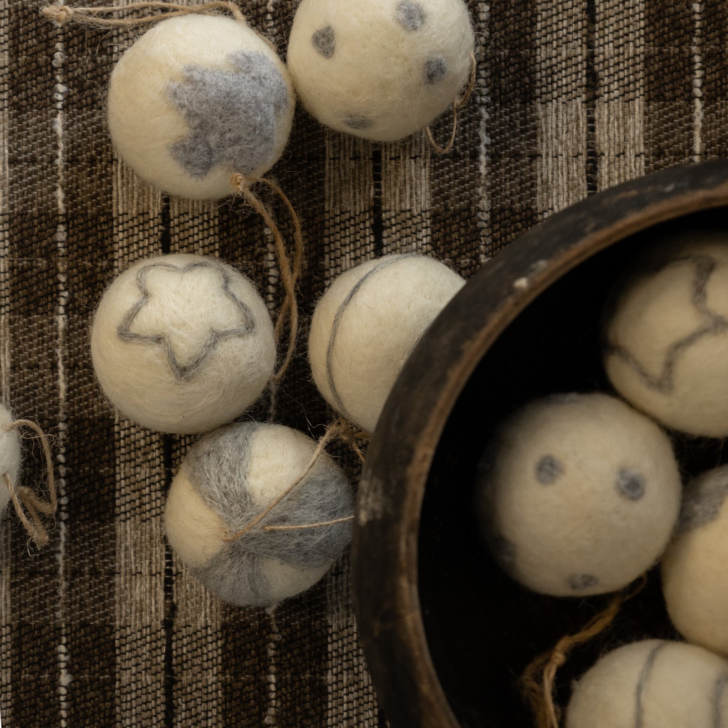 Felt Tufted Ornaments