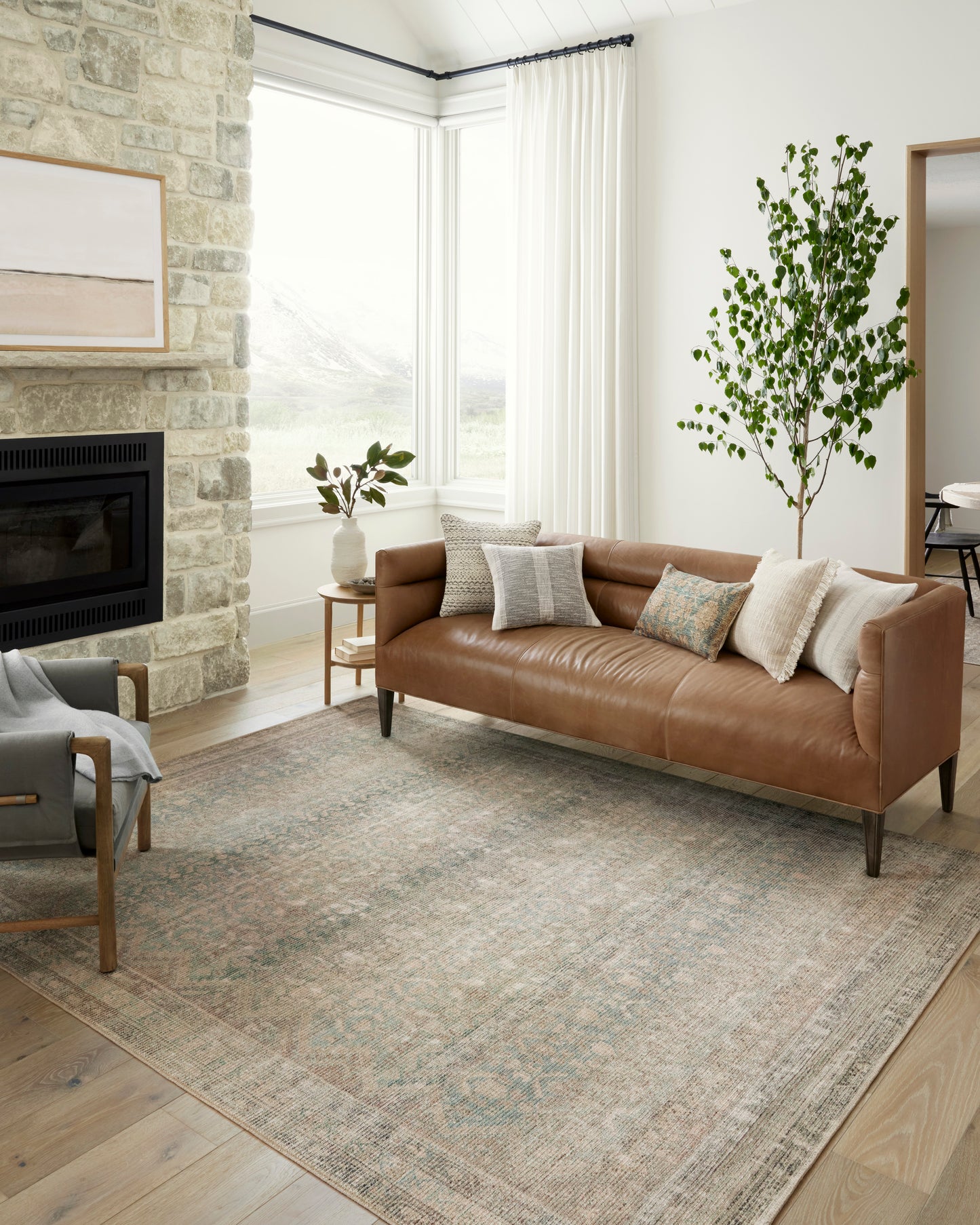 Aubrey Jade/Natural Rug