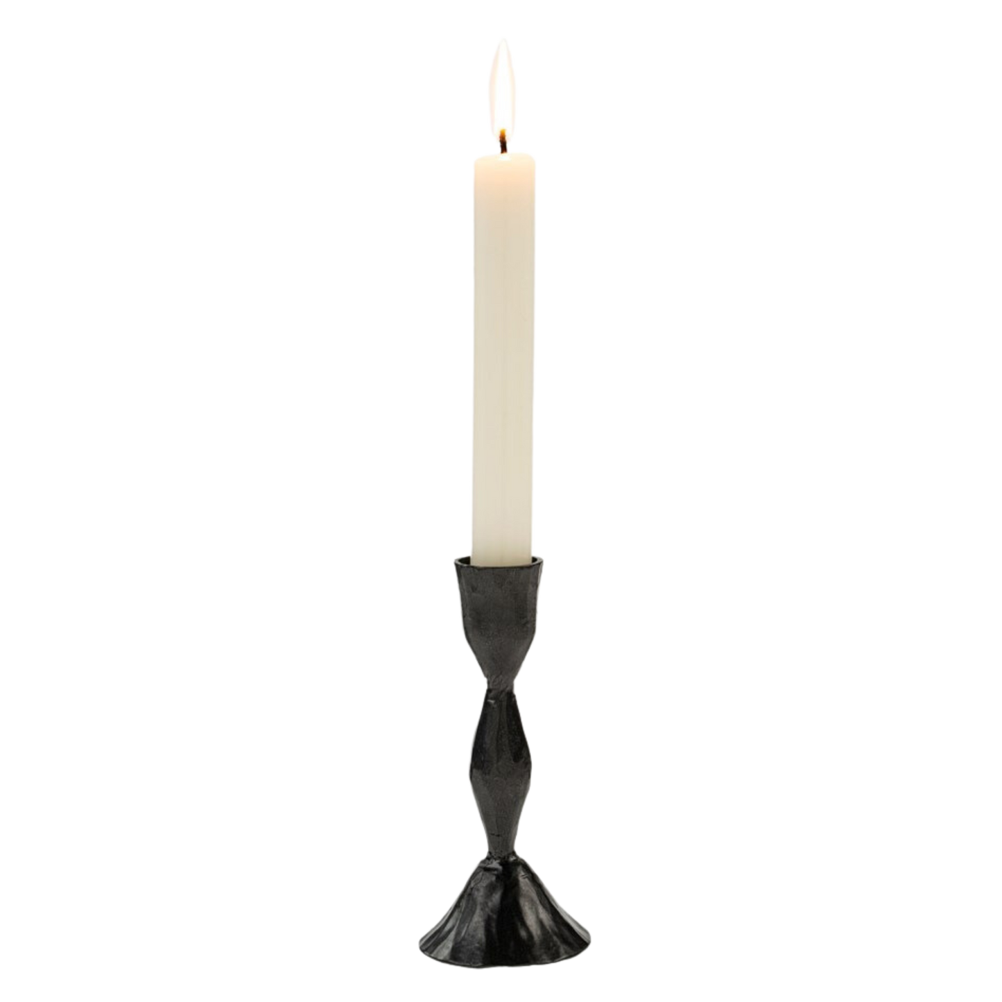 Luna Forged Candlestick, Onyx