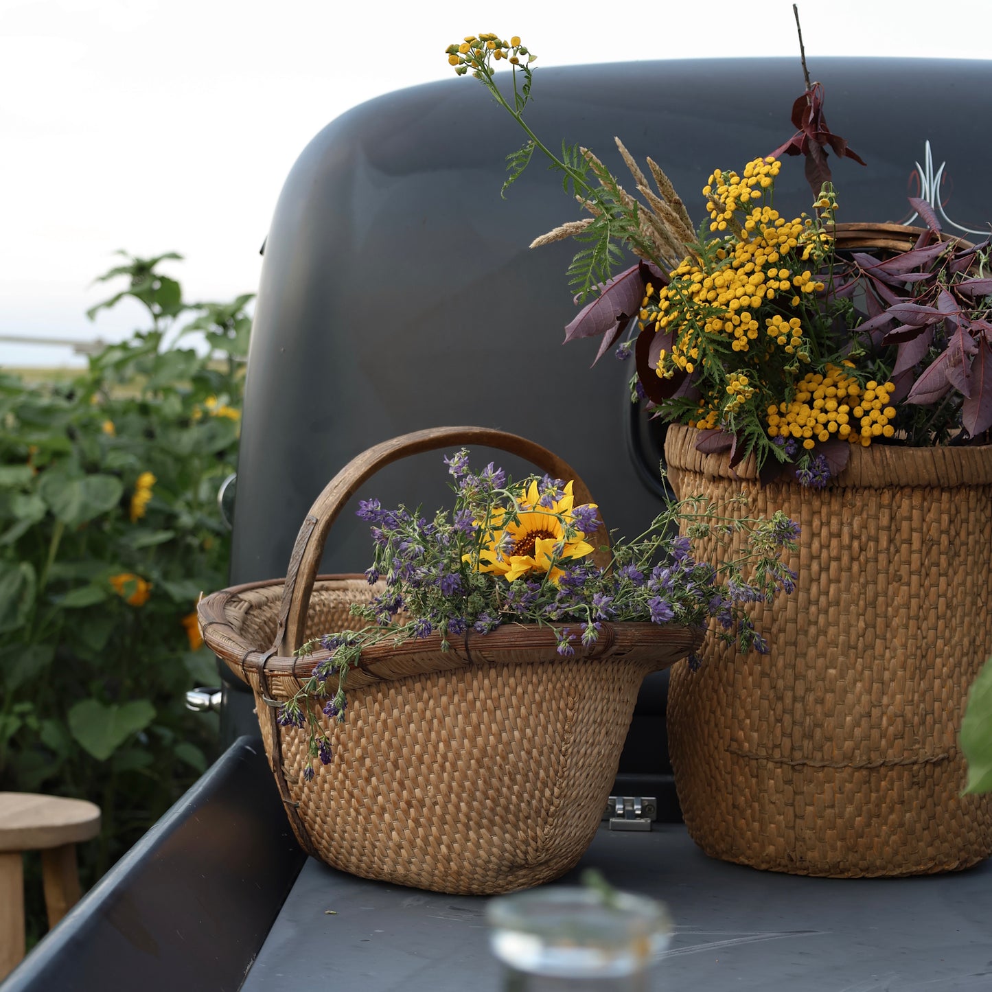 Fleur Vintage Basket