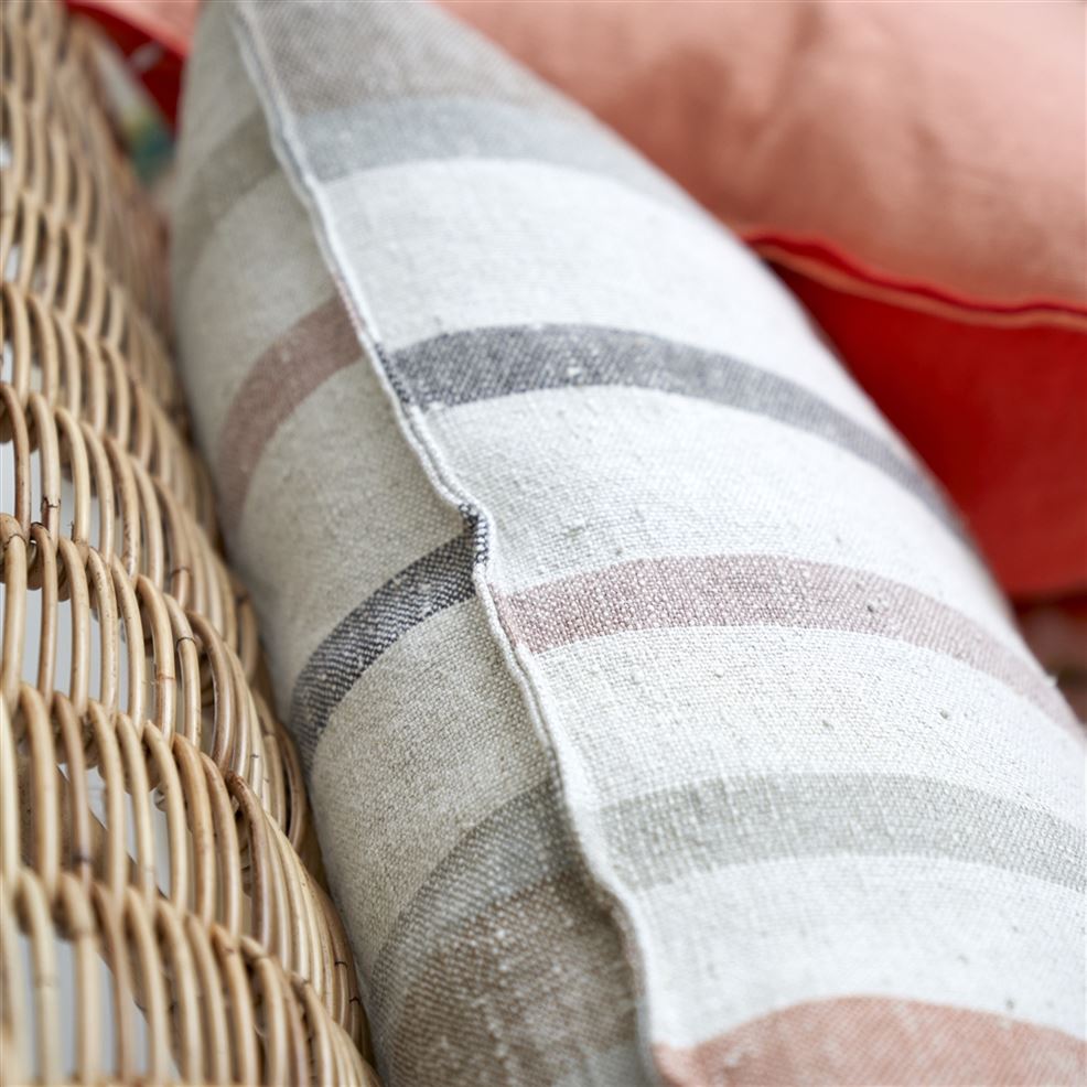 Brera Corso Brick Linen Cushion