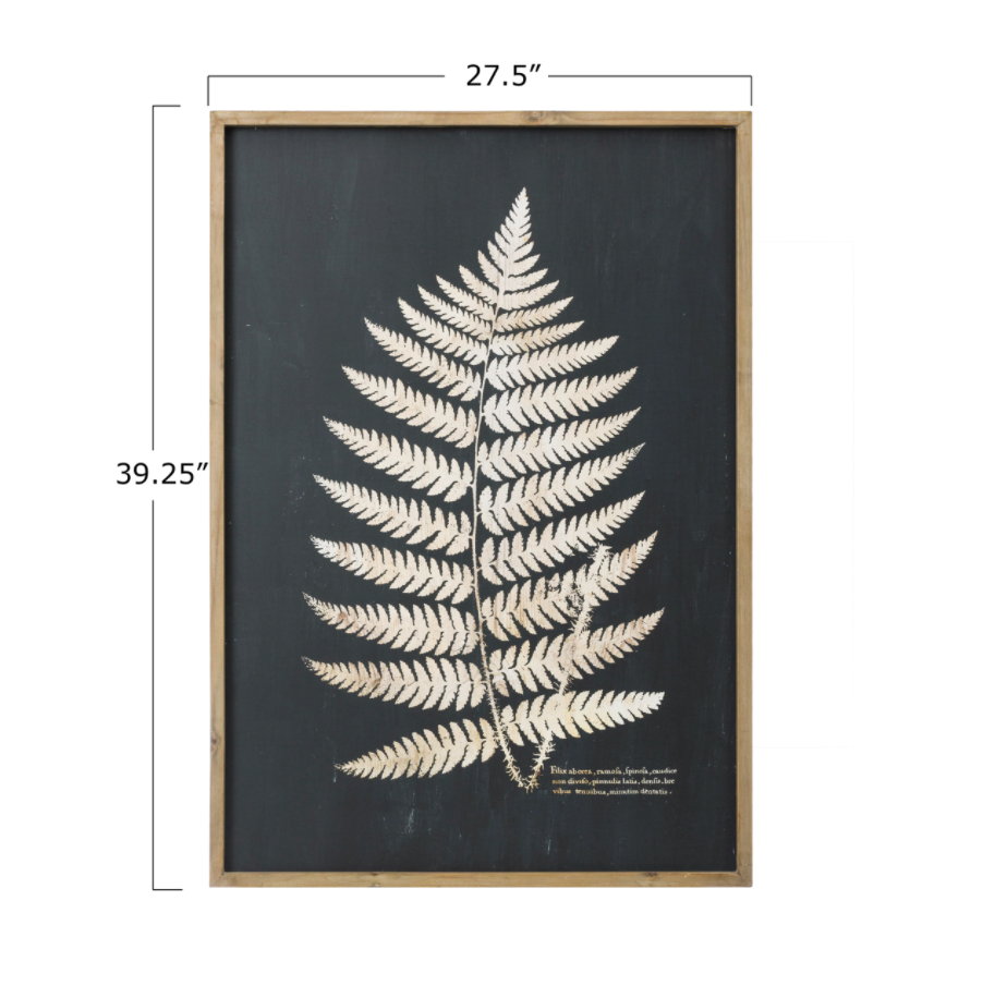 Laser Cut Fern Canvas