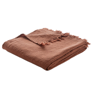 Muslin Brun Throw