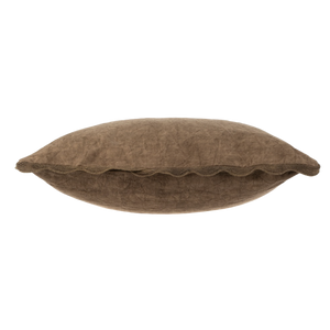 Sylvie Scallop Pillow 20x20, Mink