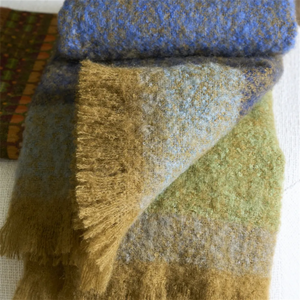 Mikomi Indigo Mohair Throw 51x75