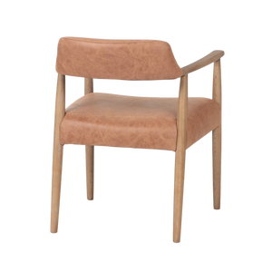 Artemis Leather Dining Chair, Tan