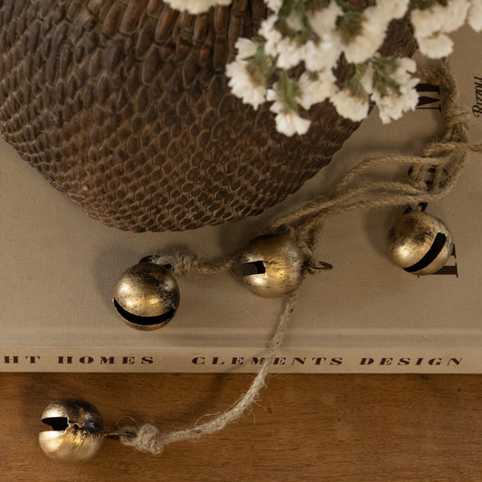 Antique Gold Jingle Bells