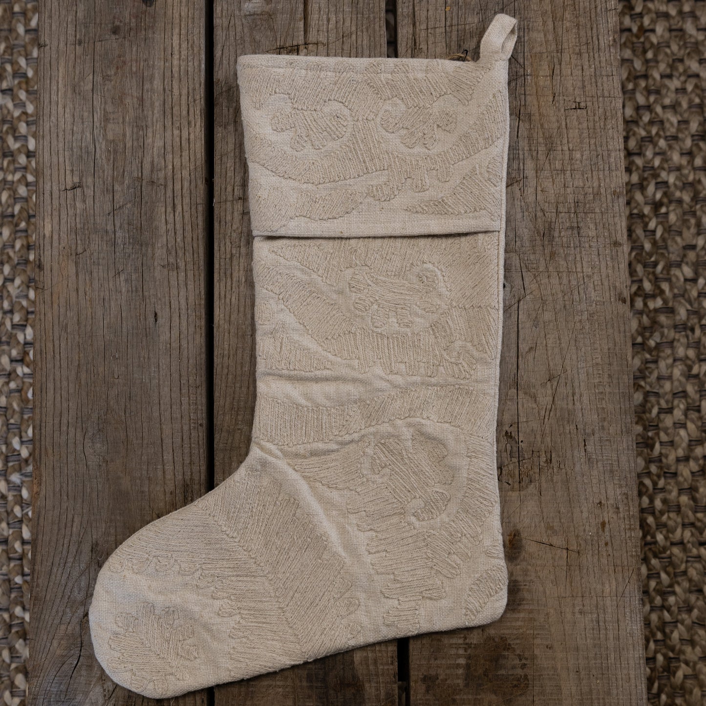 Lena Embroidered Stocking
