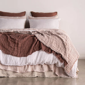 Crush Double Linen Throw