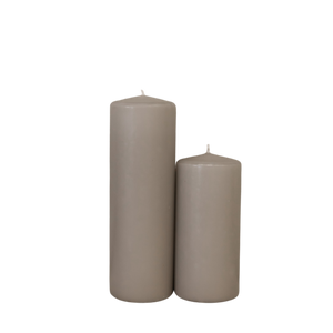 2.25" Pillar Candle, Taupe