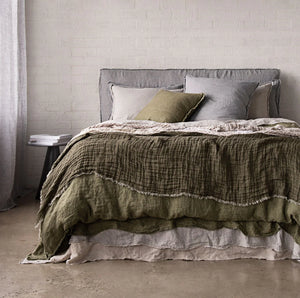 Crush Double Linen Throw