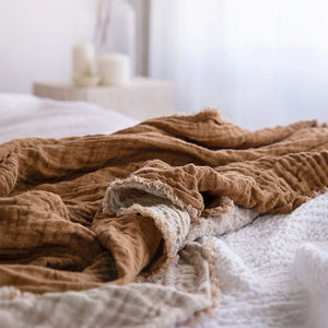 Crush Double Linen Throw
