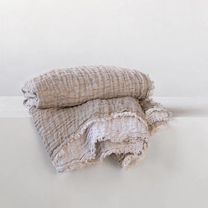 Crush Double Linen Throw