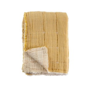 Maya Quilted Throw (Wheat)
