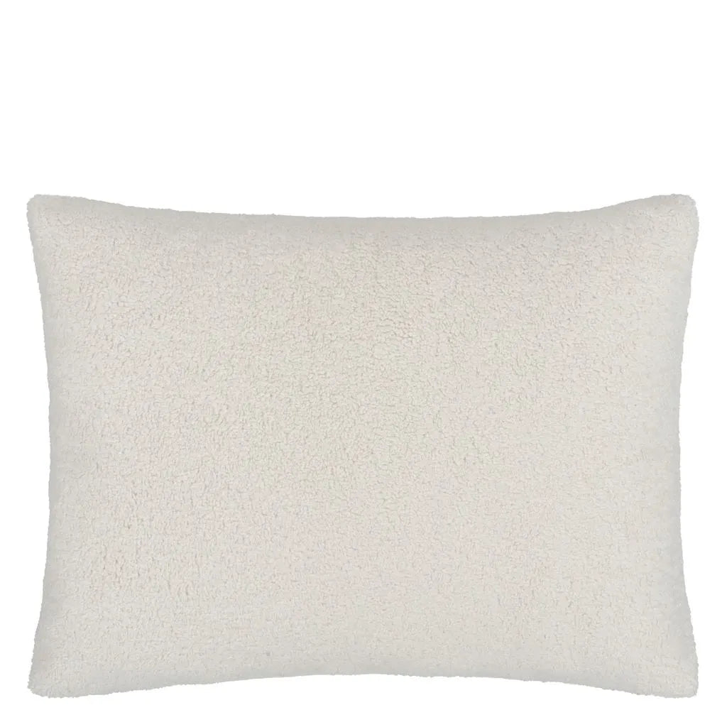 Polwarth Chalk Faux Fur Cushion