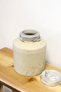 Antique Stoneware Jar with Lid